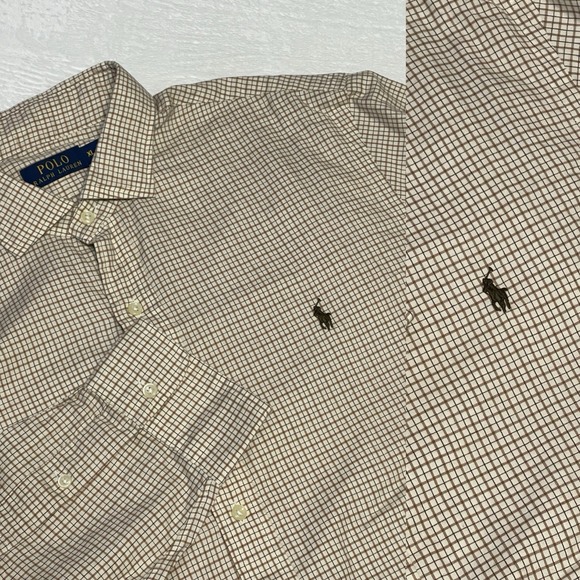 Polo Ralph Lauren Other - Polo Ralph Lauren Shirt Mens XL Plaid Pony Long Sleeve Button Up 100% Cotton